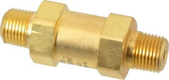 Parker - 1/8" Brass Check Valve - Inline, MNPT x MNPT, 3,000 WOG - Caliber Tooling