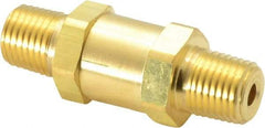 Parker - 1/4" Brass Check Valve - Inline, MNPT x MNPT, 3,000 WOG - Caliber Tooling