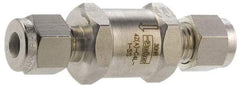 Parker - 3/4" Stainless Steel Check Valve - Inline, Comp x Comp, 6,000 WOG - Caliber Tooling