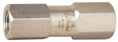 Parker - 1/8" Stainless Steel Check Valve - Inline, FNPT x FNPT, 6,000 WOG - Caliber Tooling