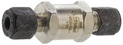 Parker - 1/2" Stainless Steel Check Valve - Inline, Comp x Comp, 6,000 WOG - Caliber Tooling