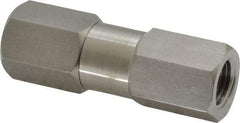 Parker - 1/4" Stainless Steel Check Valve - Inline, FNPT x FNPT, 6,000 WOG - Caliber Tooling