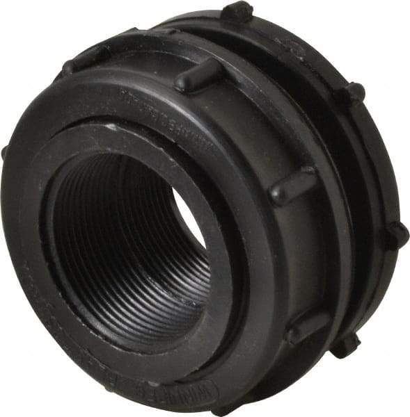 NIBCO - 1-1/2" Polypropylene Plastic Pipe Tank Adapter - Schedule 80, Tank x FPT End Connections - Caliber Tooling