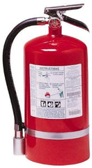 Kidde - 15.5 Lb, 2-A:10-B:C Rated, Halotron Fire Extinguisher - 7-1/4" Diam x 17.12" High, 125 psi, 18' Discharge in 14 sec, Steel Cylinder - Caliber Tooling