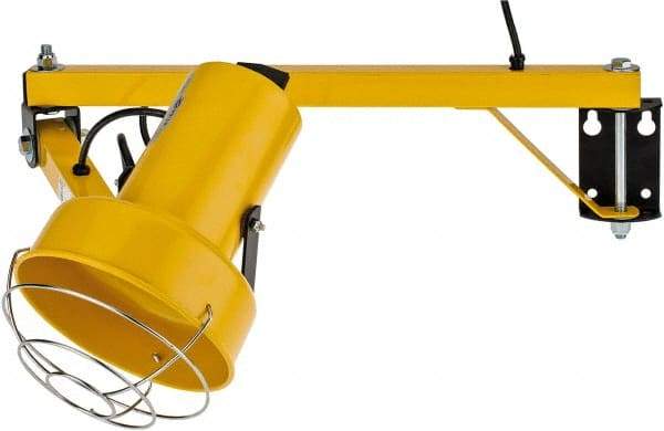 Fostoria - 40 Inch, Pivot, Bracket Mounted, Incandescent, Yellow, Dock Light - 300 Watt, 120 Volt, Nonmagnifying - Caliber Tooling