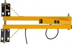 TPI - 40" Long, Steel Task & Machine Light Mounting Arm - Yellow, For Use with Dock Lights - Caliber Tooling