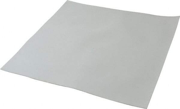 Made in USA - 12" Long, 12" Wide, 0.031" Thick, Silicone Rubber Foam Sheet - 35 to 45 Durometer, White, -20 to 500°F, 640 psi Tensile Strength, Plain Backing, Stock Length - Caliber Tooling