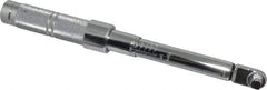 Proto - 3/8" Drive Micrometer Fixed Head Torque Wrench - 40 In/Lb to 200 In/Lb Torque, 11-45/64" OAL, 0.11 N/m Graduation, Ratchet Head - Caliber Tooling