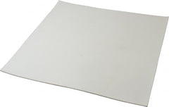 Made in USA - 12" Long, 12" Wide, 1/16" Thick, Silicone Rubber Foam Sheet - 35 to 45 Durometer, White, -20 to 500°F, 640 psi Tensile Strength, Plain Backing, Stock Length - Caliber Tooling