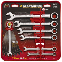 KD TOOLS - 7 Piece, 8 to 18mm Combination Wrench Set - Caliber Tooling