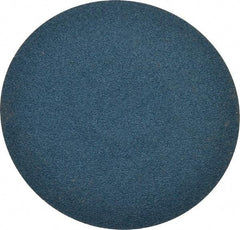 Merit Abrasives - 3" Disc Diam, 120 Grit, Zirconia Alumina Quick Change Disc - Type S Attaching System, Coated, Blue, Fine Grade, 20,000 RPM, R801 Series - Caliber Tooling