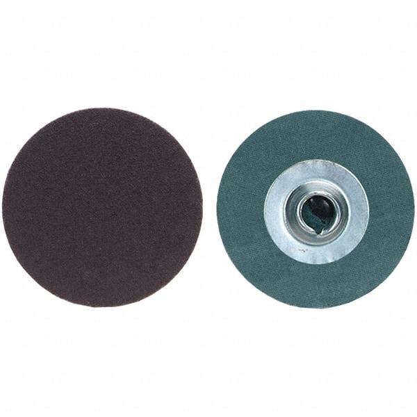 Merit Abrasives - 2" Disc Diam, 80 Grit, Aluminum Oxide Quick Change Disc - Type S Attaching System, Coated, Medium Grade, 30,000 RPM, R228 Series - Caliber Tooling