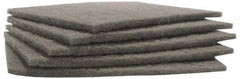 Norton - Medium Grade, Silicon Carbide Hand Pad - Gray, 6" Wide x 9" Long, Nonwoven - Caliber Tooling