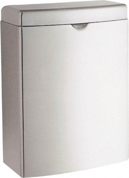 Bobrick - Stainless Steel Feminine Hygiene Product Receptacle - Surface Mount, 10" High x 7-1/2" Wide x 3-13/16" Deep - Caliber Tooling