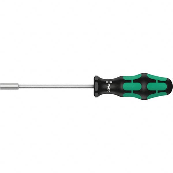 Wera - 3mm Solid Shaft Nutdriver - Cushion Grip Handle, 223mm OAL - Caliber Tooling