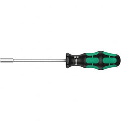 Wera - 3mm Solid Shaft Nutdriver - Cushion Grip Handle, 223mm OAL - Caliber Tooling