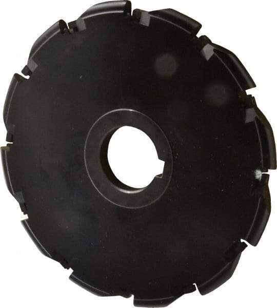 Cutting Tool Technologies - Arbor Hole Connection, 3/8" Cutting Width, 2.03" Depth of Cut, 6" Cutter Diam, 1-1/4" Hole Diam, Indexable Slotting Cutter - RA Toolholder, RDC 32.5 Insert, Right Hand Cutting Direction - Caliber Tooling