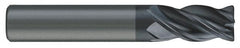 SGS - 9/16", 4 Flute, Single End, Solid Carbide, 0.03" Corner Radius End Mill - 6" OAL, Right Hand Flute, 1-1/8" LOC, Right Hand Cut, 2-1/2" Extended Reach - Caliber Tooling