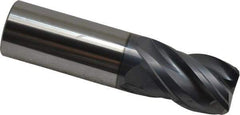 SGS - 1", 1-1/2" LOC, 1" Shank Diam, 4" OAL, 4 Flute, Solid Carbide Square End Mill - Single End, AlTiN Finish, Spiral Flute, Variable° Helix, Right Hand Cut, Right Hand Flute, Series Z1 - Caliber Tooling