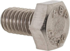 Value Collection - M6x1.00mm Metric Coarse, 10mm Length Under Head Hex Head Cap Screw - Fully Threaded, Grade 316 Stainless Steel, Uncoated, 10mm Hex - Caliber Tooling