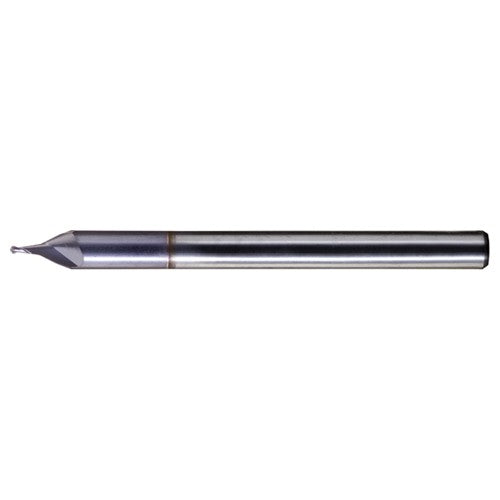 ‎0.021″ Dia. × 1/8″ Shank × 0.04″ DOC × 1-1/2″ OAL, Carbide TiCN, Spiral , 2 Flute, CW Helix, Ballnose End Mill - Exact Industrial Supply