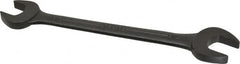 Armstrong - 3/4" x 7/8" Standard Open End Wrench - 9-3/4" OAL, Double End, Black Finish, 15° Head Angle - Caliber Tooling