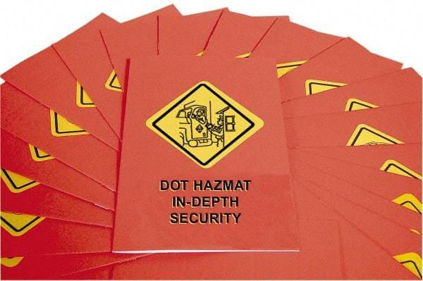 Marcom - DOT In-Depth HazMat Security Training Training Booklet - English, Regulatory Compliance Series - Caliber Tooling