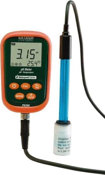 Extech - -2 to 19.99 pH, pH/mV/Temp Meter - 212°F - Caliber Tooling