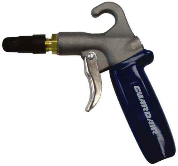 Guardair - 120 Max psi Plastic Tip Safety Air Gun - 1/4 NPT Inlet, Zinc - Caliber Tooling