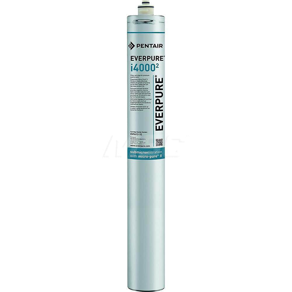 Plumbing Cartridge Filter: 3-1/2″ OD, 25″ Long, 0.5 micron, Activated Carbon Reduces Cysts, Chlorine, Odor, Scale Inhibitor & Taste