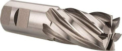 Hertel - 1-1/4", 2" LOC, 1-1/4" Shank Diam, 4-1/2" OAL, 6 Flute, Cobalt Square End Mill - Single End, Uncoated, Spiral Flute, 30° Helix, Centercutting, Right Hand Cut, Right Hand Flute - Caliber Tooling