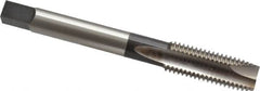 Hertel - 3/4-10 UNC 3 Flute H3 Bright Finish High Speed Steel Spiral Point Extension Tap - Plug Chamfer, 6" OAL - Exact Industrial Supply