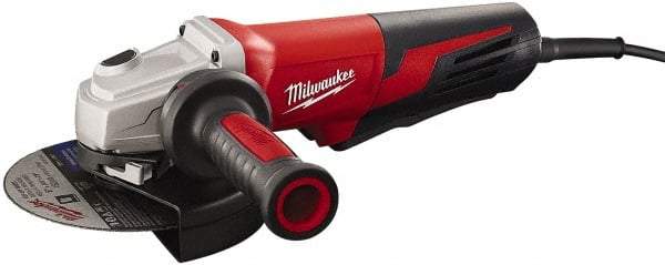 Milwaukee Tool - 6" Wheel Diam, 9,000 RPM, Corded Angle & Disc Grinder - 5/8-11 Spindle, 120 Volts, 13 Amps - Caliber Tooling