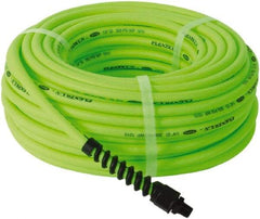 Legacy - 1/4" ID x 0.46" OD 50' Long Multipurpose Air Hose - MNPT x MNPT Ends, 300 Working psi, 150°, 1/4" Fitting, Green - Caliber Tooling