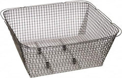 Graymills - 316 Stainless Steel Parts Washer Basket - 6" High x 13" Wide x 10" Long, Use with Ultrasonic Cleaners - Caliber Tooling