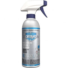 Sprayon - 14 Ounce Aerosol Contact Cleaner - 9°F Flash Point, 0 Volt Dielectric Strength, Flammable, Food Grade, Plastic Safe - Caliber Tooling