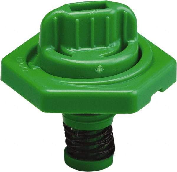 Trico - 4 Gal Capacity Polyethylene Oil Storage System - 7" Straight Spout, Green - Caliber Tooling