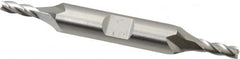 Cleveland - 5/32" Diam, 0.438" LOC, 3/8" Shank Diam, 3-1/8" OAL, 4 Flute High Speed Steel Square End Mill - Exact Industrial Supply