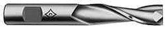 Cleveland - 7/32", 1-1/4" LOC, 3/8" Shank Diam, 3-1/16" OAL, 2 Flute, High Speed Steel Square End Mill - Single End, TiCN Finish, Spiral Flute, 30° Helix, Centercutting, Right Hand Cut, Right Hand Flute, Series HG-2 - Caliber Tooling