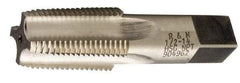 Reiff & Nestor - 3/4-14 NPTF Thread, 5 Flute Standard Pipe Tap - 3-1/4" OAL, 1-3/8" Thread Length, 29/32" Shank Diam, Oxide Finish, High Speed Steel - Exact Industrial Supply