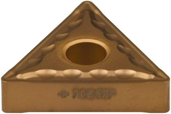 Sumitomo - TNMG544 EMU Grade AC820P Carbide Turning Insert - 60° Triangle, 5/8" Inscr Circle, 1/4" Thick, 1/16" Corner Radius - Caliber Tooling