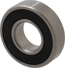 SKF - 1/2" Bore Diam, 1-1/8" OD, Double Seal Deep Groove Radial Ball Bearing - 5/16" Wide, 1 Row, Round Bore, 540 Lb Static Capacity, 912 Lb Dynamic Capacity - Caliber Tooling