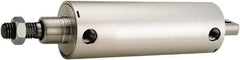 ARO/Ingersoll-Rand - 2-1/2" Stroke x 2" Bore Double Acting Air Cylinder - 1/4 Port, 5/8-11 Rod Thread, 200 Max psi, 180°F - Caliber Tooling