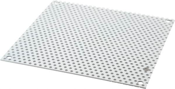 Cooper B-Line - 6-7/8" OAW x 6-7/8" OAH Powder Coat Finish Electrical Enclosure Perforated Panel - 8" x 8" Box, 16 Gauge Steel, Use with 884-12CHC/886-12CHC - Caliber Tooling