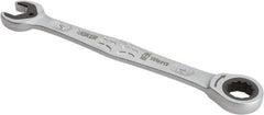 Wera - 14mm 12 Point Combination Wrench - 7-13/32" OAL, Chrome Molybdenum Steel, Satin Finish - Caliber Tooling