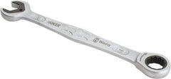 Wera - 19mm 12 Point Combination Wrench - 9-11/16" OAL, Chrome Molybdenum Steel, Satin Finish - Caliber Tooling