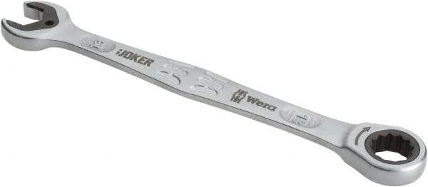 Wera - 13mm 12 Point Combination Wrench - 7" OAL, Chrome Molybdenum Steel, Satin Finish - Caliber Tooling