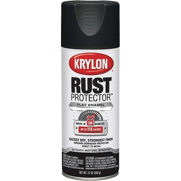 Krylon - 12 oz Black Automotive Heat Resistant Paint - Flat Finish, Comes in Aerosol Can - Caliber Tooling