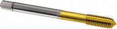 Guhring - 7/16-14 UNC 2BX H9/H10 Thread Limit Bottoming Thread Forming Tap - Cobalt, TiN Finish, 100mm OAL, Series 1583 - Caliber Tooling