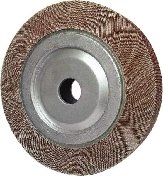 Tru-Maxx - 6" Diam, 60 Grit Aluminum Oxide Unmounted Flap Wheel - 1" Hole, 1-1/2" Wide, Coated, Medium Grade, 6,000 Max RPM - Caliber Tooling